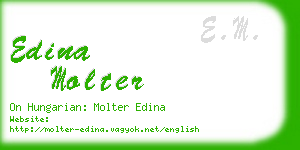 edina molter business card